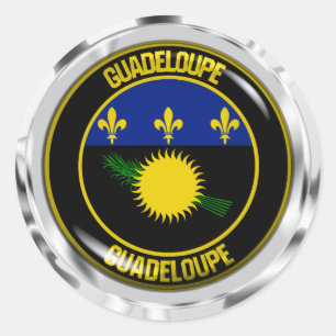 Adesivo Guadeloupe Round Emblem