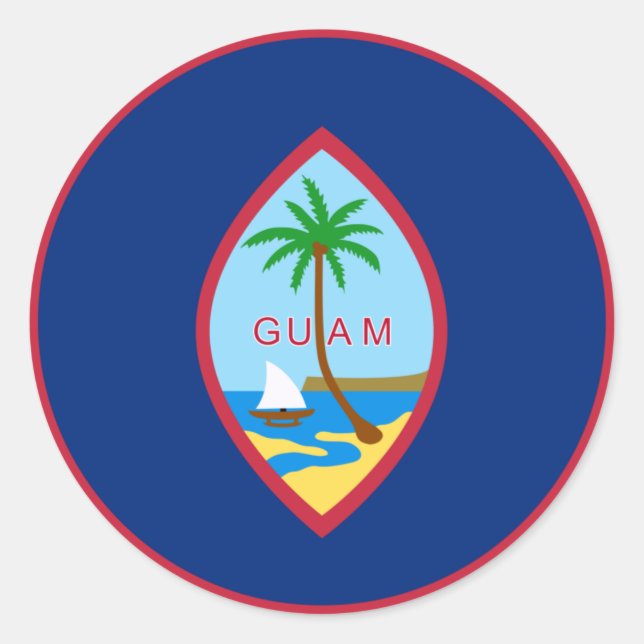 Adesivo Guam flag  (Frente)