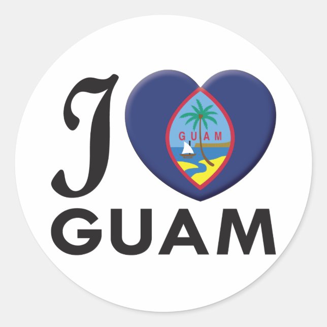 Adesivo Guam Love (Frente)