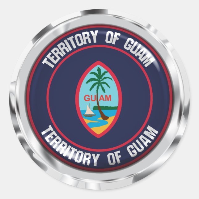 Adesivo Guam Round Emblem (Frente)