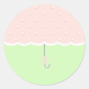 Adesivo Guarda-chuva do chá de fraldas