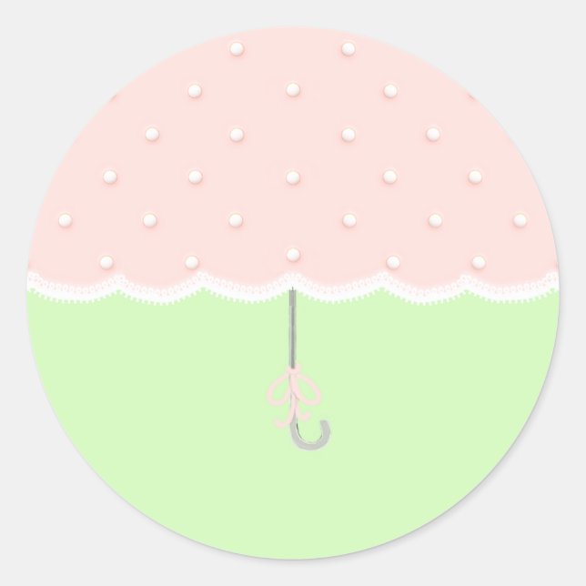 Adesivo Guarda-chuva para Chá de Bebê (Frente)
