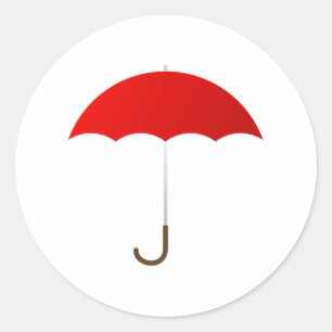 Adesivo Guarda-chuva vermelho