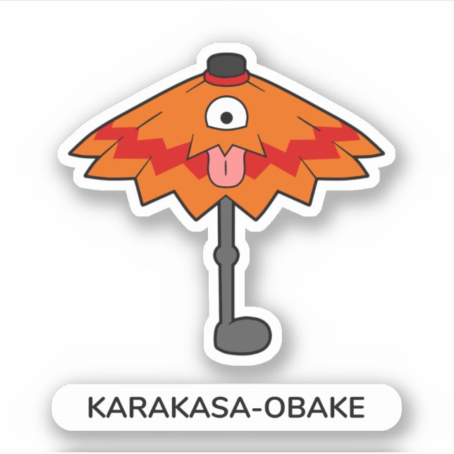 Adesivo Guarda-chuvas japonês Karakasa-obake- Diversão Yok (Frente)