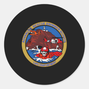 Adesivo Guarda costeira Crachá da Escola de Nadador de Eme
