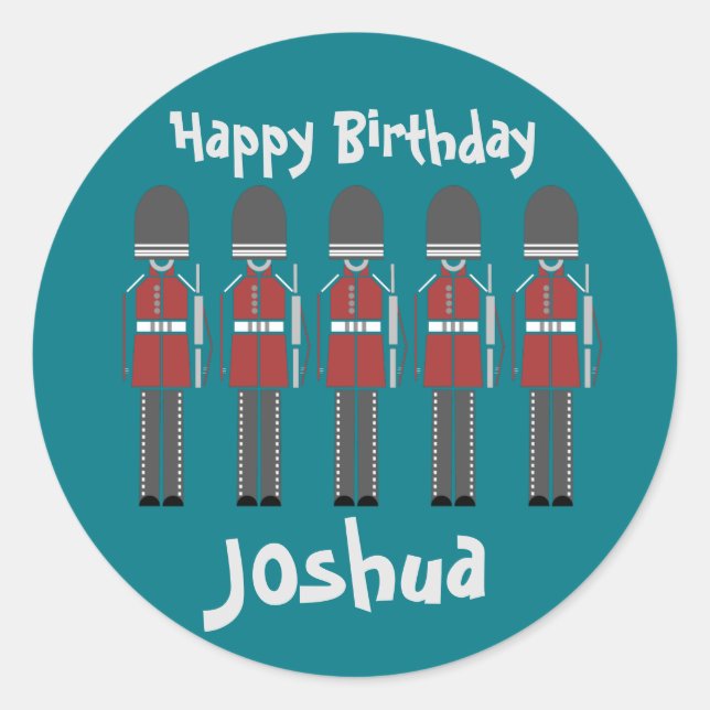 Adesivo Guarda da Rainha de Londres (Frente)