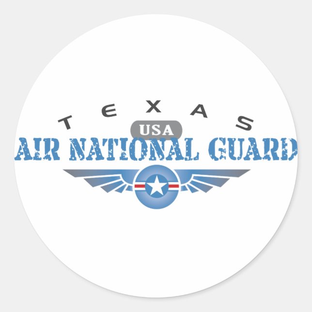 Adesivo Guarda Nacional do Texas Air (Frente)