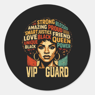 Adesivo Guarda Vip Mês da História Negra Orgulho Negro Pod