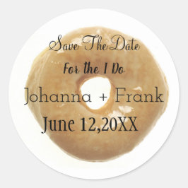 Adesivo Guardar A Rosquinha Com Glazing De Data