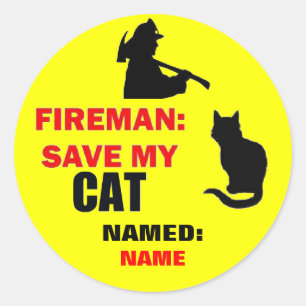 Adesivo Guardar Meu Gato Personalizado