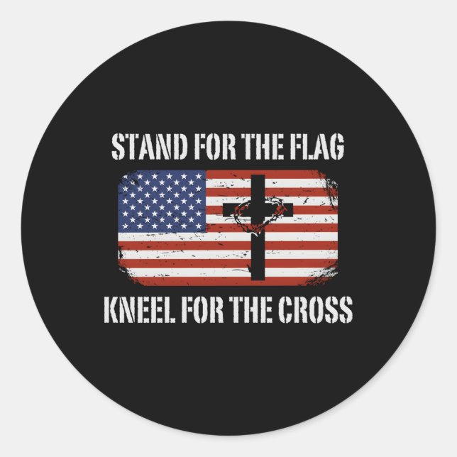 Adesivo Guardar O Cabelo De Bandeira Da Cruz (Frente)