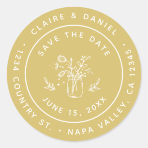 Adesivo Guardar o Endereço de Devolução da Data Mason J