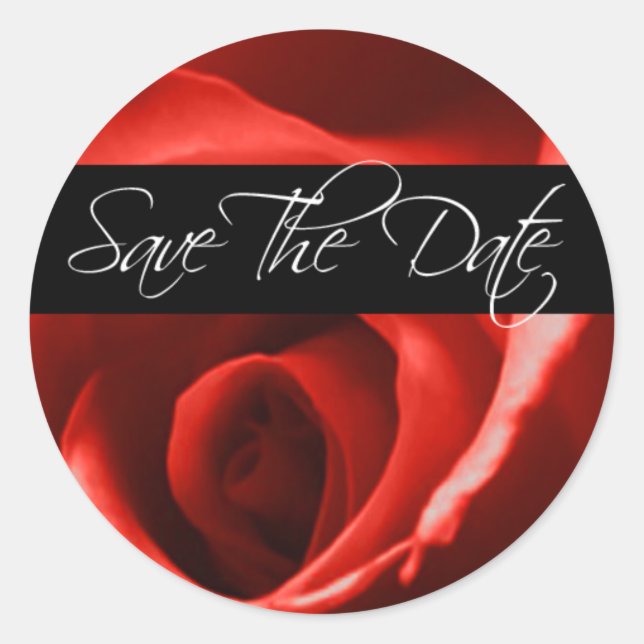 Adesivo Guardar O Fecho De Envelope De Casamento De Data (Frente)
