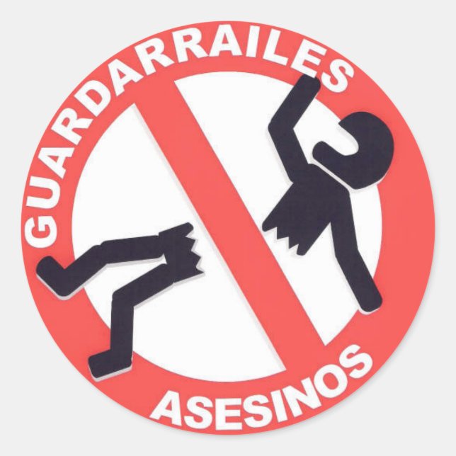 Adesivo guardarrailestocarrodilla.com pegatina (Frente)