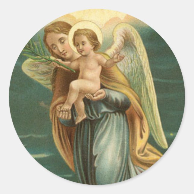 Adesivo Guardian Angel e Baby Jesus (Frente)