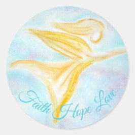 Adesivo Guardian Angel in Flight – Faith Hope Love Blue