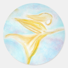 Adesivo Guardian Angel in Flight – Golden Turquoise Sky