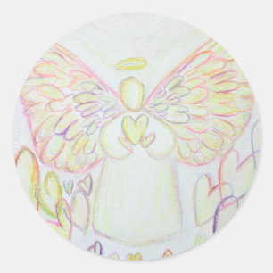 Adesivo Guardian Angel of Hearts Art Stickers
