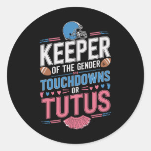 Adesivo Guardião dos Touchdowns de Gênero ou Tutus de Gêne