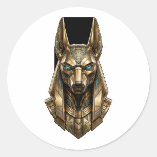 Adesivo Guardião Dourado Anúbis