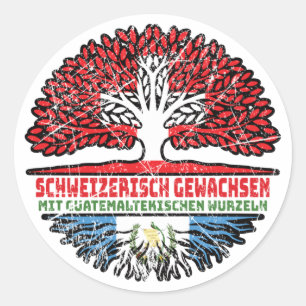 Adesivo Guatemala - Guatemala Schweizer Schweiz Baum