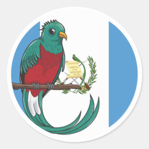 Adesivo Guatemala Quetzal — Bandeira Nacional de Animais d