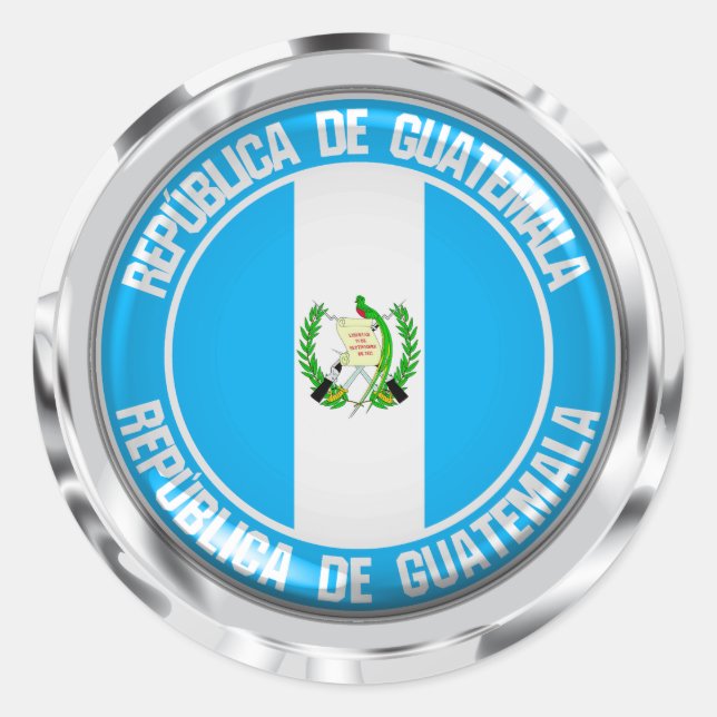 Adesivo Guatemala Round Emblem (Frente)