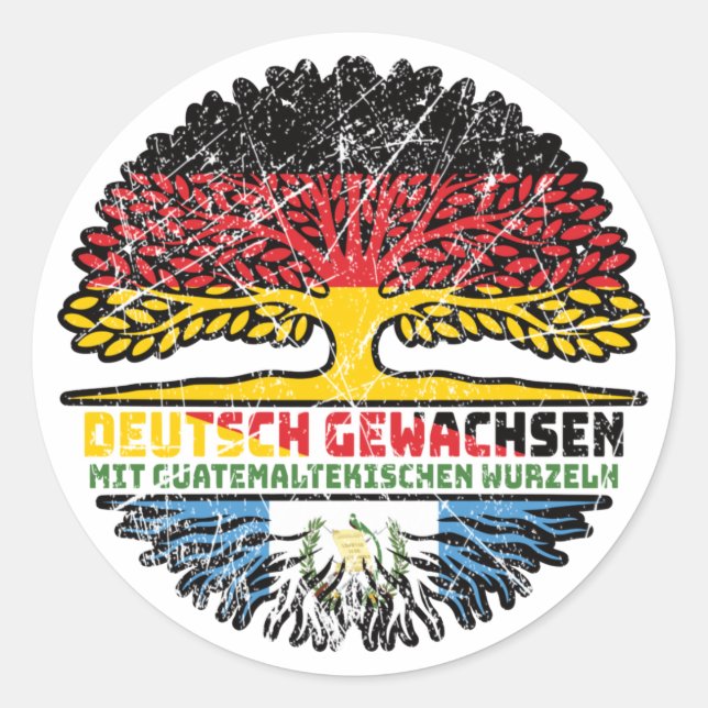 Adesivo Guatemaltekisch Deutsch Deutschland Baum (Frente)