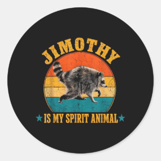 Adesivo Guaxinim Jimothy é o meu Animal Espiritual Meme de