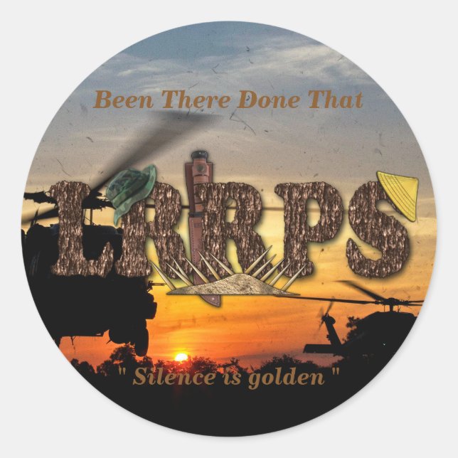 Adesivo Guerra Recon de LRRP LRRPS LURPS Vietnam Nam (Frente)