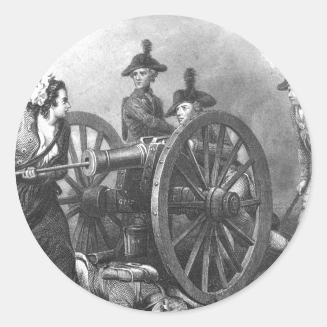 Adesivo Guerra Revolucionária Molly Pitcher Cannon (Frente)