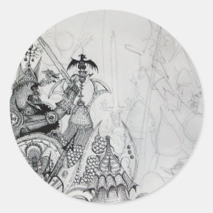 Adesivo GUERRAS GÁTICAS,Cavaleiros Bárbaros,Fantasia