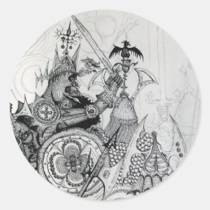 Adesivo GUERRAS GÓTICAS,Cavaleiros Bárbaros,Fantasia