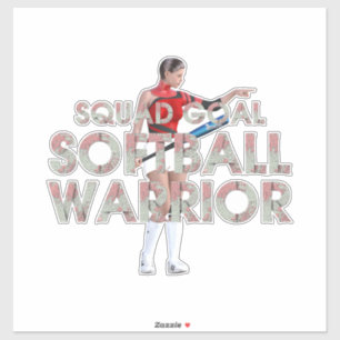 Adesivo Guerreira de Softbol TOP