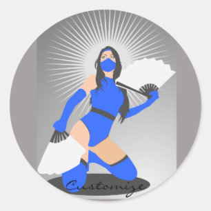 Adesivo Guerreira mascarada Princesa Thunder_Cove