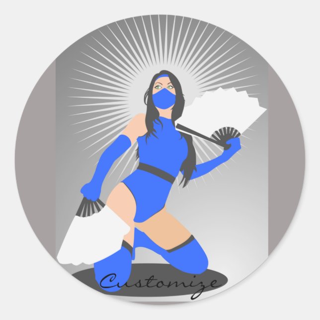 Adesivo Guerreira mascarada Princesa Thunder_Cove (Frente)