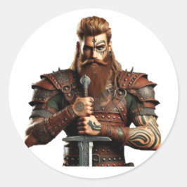 Adesivo Guerreiro com Espada