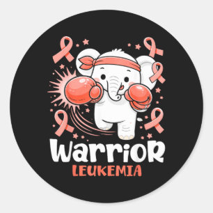 Adesivo Guerreiro Conscientização Leucemia Elefante Boxe F