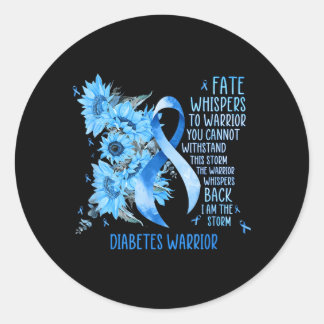 Adesivo Guerreiro da Diabetes Fita Azul Borboleta Diabetes