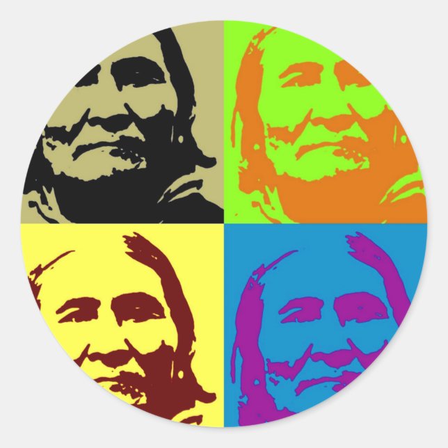 Adesivo Guerreiro da Liberdade Pop Art Geronimo (Frente)