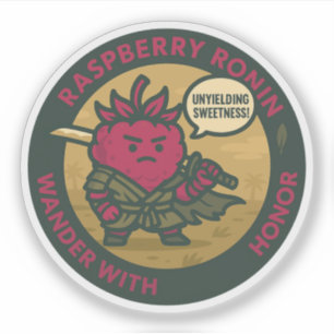 Adesivo Guerreiro de Doçura Inabalável Raspberry