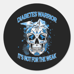 Adesivo Guerreiro Diabetes Não é para o Diab Tipo 1 Fraco