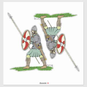 Adesivo Guerreiro Medieval Inglês/Saxão