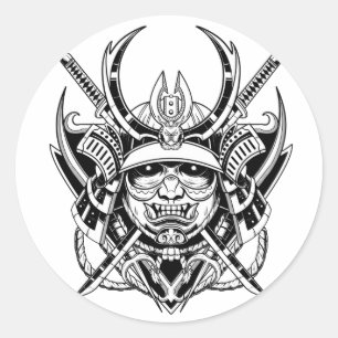 Adesivo Guerreiro Samurai Japonês