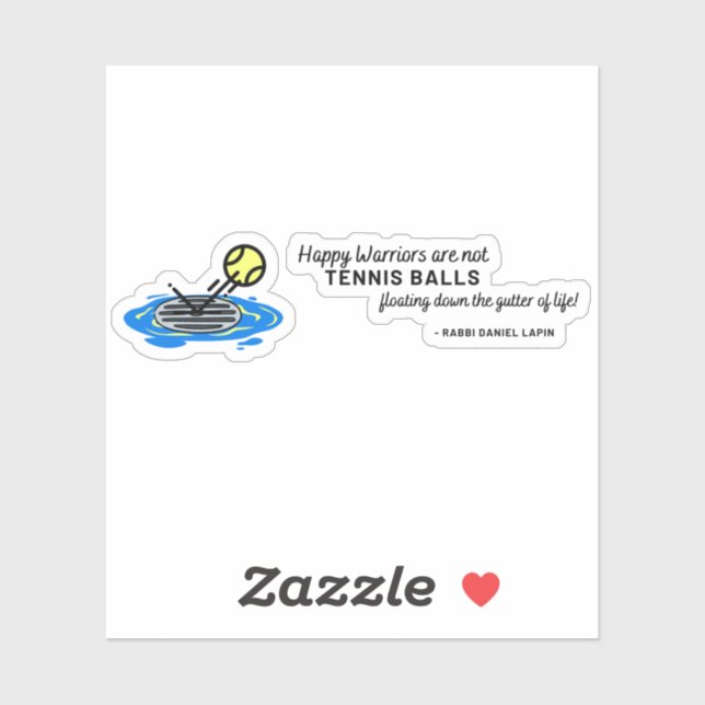 Adesivo Guerreiros felizes não são um Tênis (Folha)