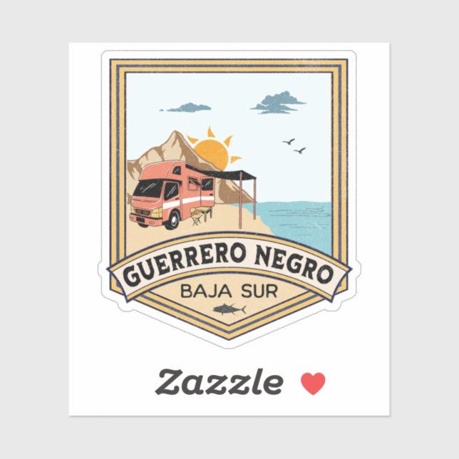 Adesivo Guerrero Negro Baja California Sur México (Folha)