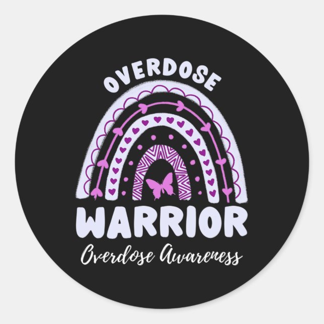 Adesivo Guerrilheiro do Overdose Arco-íris de Conscientiza (Frente)