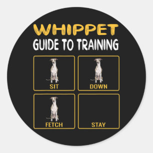 Adesivo Guia De Whippet Para Treinar Obediência De Cães