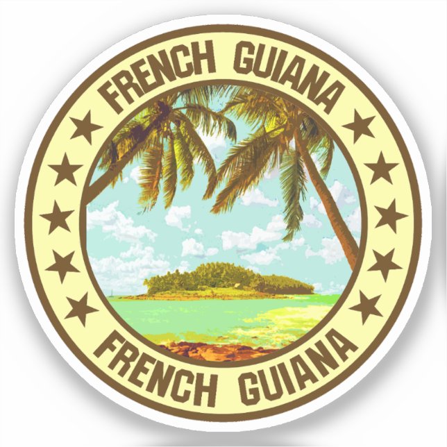 Adesivo Guiana Francesa (Frente)