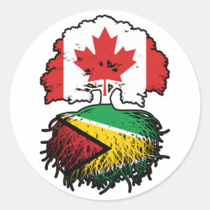 Adesivo Guiana Guiana Guiana Canadense Canada Tree Roots F